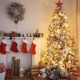 thumbnail image 4 of 10Inch Christmas Tree Topper Star, GoXteam Red Christmas Ornaments Treetop, LED Light Up Tree Toppers Christmas Tree Decoration, Glittered Metal Christmas Star for Christma Tree Ornament Decor, 4 of 7