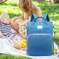 thumbnail image 2 of IMossad Portable Folding Bed Backpack for Mom & Baby - Waterproof Large Capacity Diaper Bag with Insulated Pocket, Machine Washable & Stroller Hook, 2 of 5