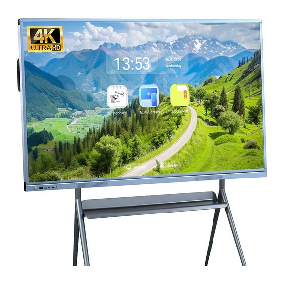 OmninexHub Meeting Smart Board, 55 Inch Touch Screen All-In-One Computer 2160P Monitor, Wireless Projection for Classroom, Office And Business Smart Board
