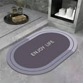 thumbnail image 4 of Summer Savings Clearance! Boovnll Bathroom Rugs, 20x31" Super Absorbent & Soft Non-Slip Oval Diatom Velvet Bath Mat, Quickly Dry Thicken Bath Mats for Bathroom, Kitchen, Door Mat, Bathroom Mat, 4 of 6