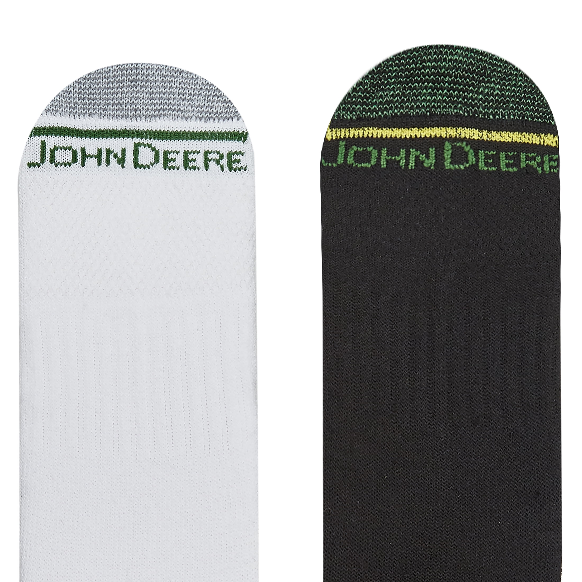 John Deere Men's Socks, Workwear Max Cushion Crew Socks, 6-Pack