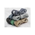 thumbnail image 5 of INSPIRE CHIC Oval Laces Two Colored Textured Stripes Shoe Laces for Sneakers 100cm/39.4" Black, 5 of 5