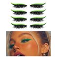 thumbnail image 3 of Delineador de ojos y de pestañas reutilizables autoadhesivas hechas a mano, se pueden enjuagar fácilmente con desmaquillador, aceites corporal Fluorescencia Baoblaze Eyeliner Eyelash Stickers, 3 of 8