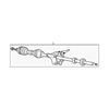 Genuine OE Volvo Axle Assembly - 36050315