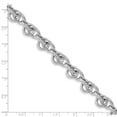 thumbnail image 2 of 9.25mm 925 Sterling Silver Rhodium Plated Polished Fancy Link Bracelet 7.5 Inch Link Bracelet for Women, 2 of 2