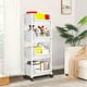 thumbnail image 1 of Muebles de oficina para el hogar, estante de almacenamiento de escritorio, escritorio móvil de pie para dormitorio, carrito debajo de la mesa, estantería pequeña Simples con ruedas, estante de almacen, 1 of 6