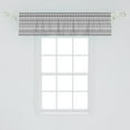 thumbnail image 2 of Ambesonne Tribal Window Valance, American Folkloric, 54" X 12", Black White, 2 of 3