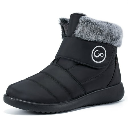 

Womens Winter Snow Boots Faux Fur Lined Warm Waterproof Ankle Boots