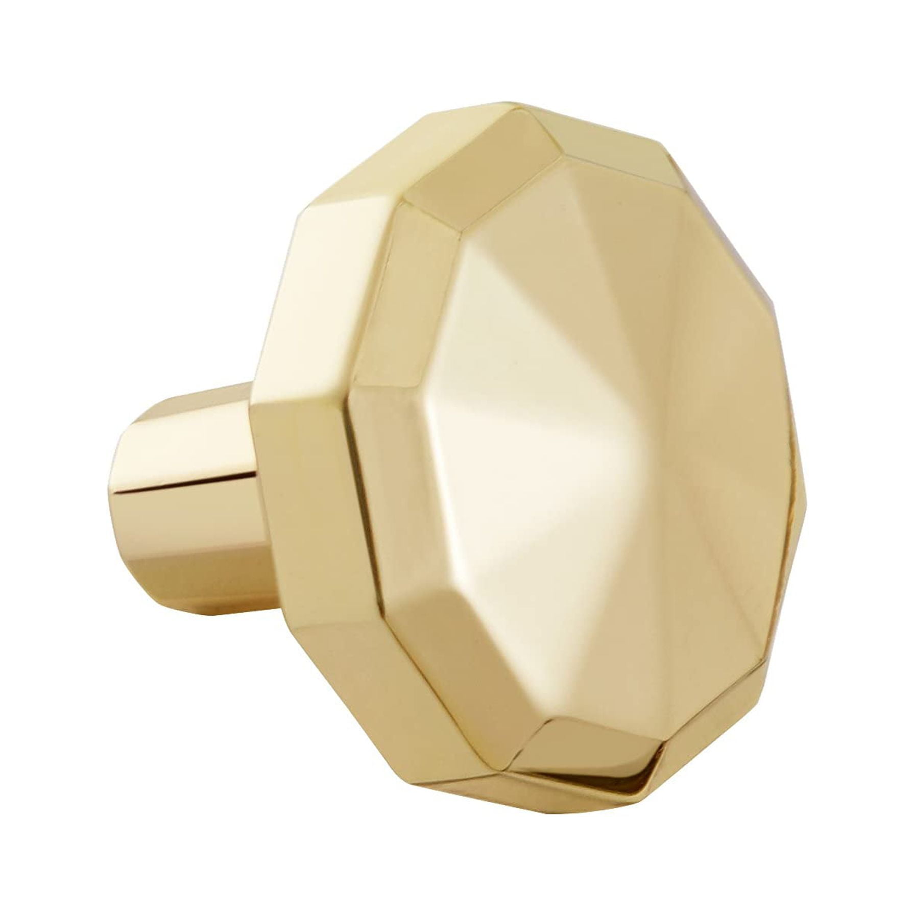 Utopia Alley 10pcs Hanover Cabinet Ring Pull Knob - Decorative Cabinet Drop Pull Knobs for Cabinets and Drawers - Vintage Cabinet Hardware with Hand Finished Polished Gold - Pull Knobs 1.2"