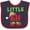 Navy and Red, variant on Inktastic Christmas Little Elf Boys or Girls Baby Bib