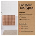 thumbnail image 6 of GORILLA GRIP Patented Bath Tub Shower Mat, Machine Washable Bathtub Floor Liner Mats, Suction Cups and Drain Holes to Keep Tubs Clean, Soft on Feet, Bathroom Essentials, 35x16 Inch, Brown, 6 of 10