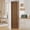 Walnut, variant on 70.5" Fluted Tall Corner Cabinet, 4-Tier Corner Pantry Storage Cabinet with 2 Adjustable Shelves for Kitchen, Dining Room, White