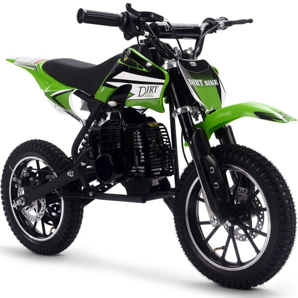Bicicleta de cross a gas MotoTec DB-01 de 50 cc y 2 tiempos para niños, color verde
