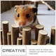 thumbnail image 2 of Valla para jaula de hámster, juguete de valla de madera para mascotas, valla para jaula de hámster, 2 of 7
