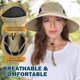 thumbnail image 4 of Wide Brim Sun Hat, UPF 50+ UV Protection Waterproof Packable Bucket Hat for Men & Women, Fishing Hiking Beach Garden, 4 of 5