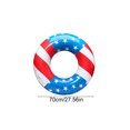 thumbnail image 2 of Luckky US Independence Day Flag Themed Inflatable Swim Ring without Handles,Extra Thick Anti-Roll Swimming Aid,Patriotic Float for Pool,Beach,Summer Water Fun, 2 of 6