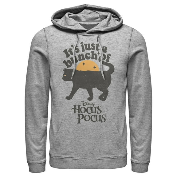 Men's Hocus Pocus Binx Cat  Pull Over Hoodie Athletic Heather X Large