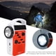 thumbnail image 5 of Manivela portátil solar de plástico, multifuncional, radio Am FM, banco de energía para teléfono móvil, linterna LED, alarma de emergencia (rojo), 5 of 10