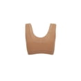 thumbnail image 3 of INSPIRAR CHIC Sujetadores deportivos sin costuras y sin alambre para mujeres con almohadillas removibles, tops de dormir, talla XXXL, ajuste 38A/B, color beige, 3 of 5