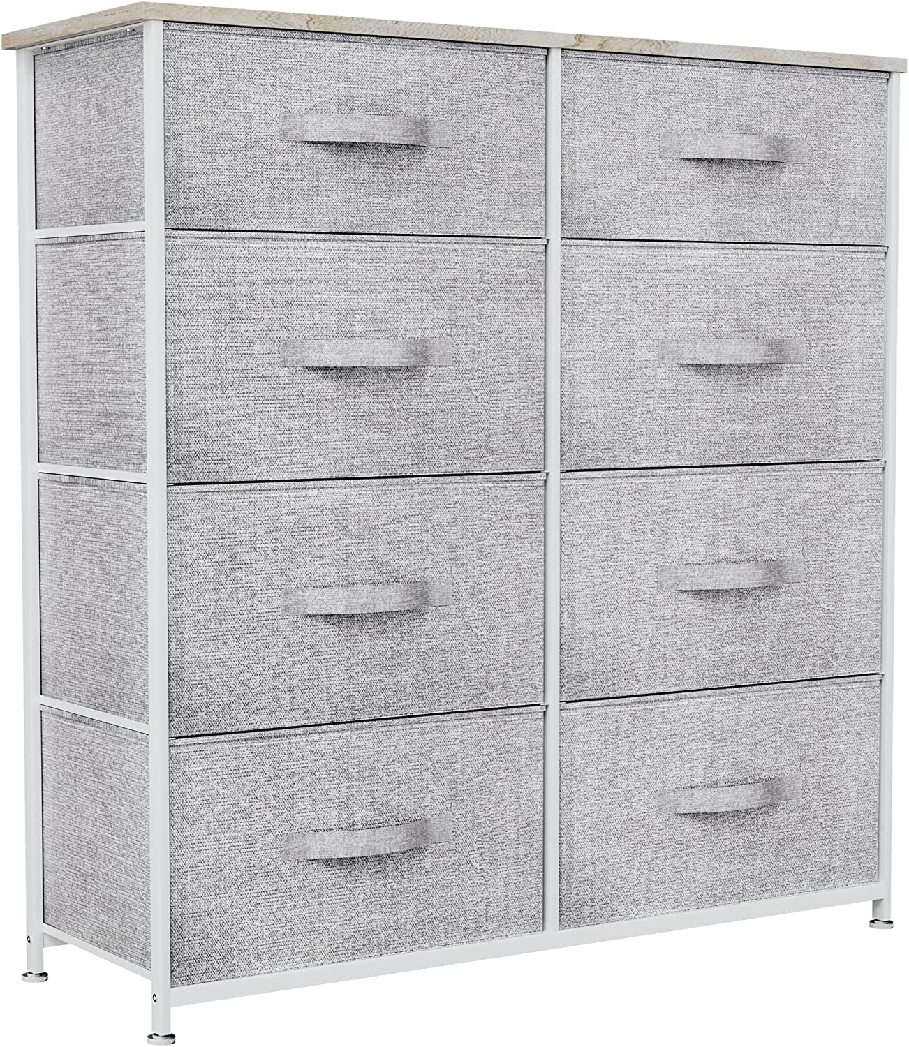 Fabric Dresser for Bedroom, Tall Dresser with 8 Drawers, Storage Tower ...