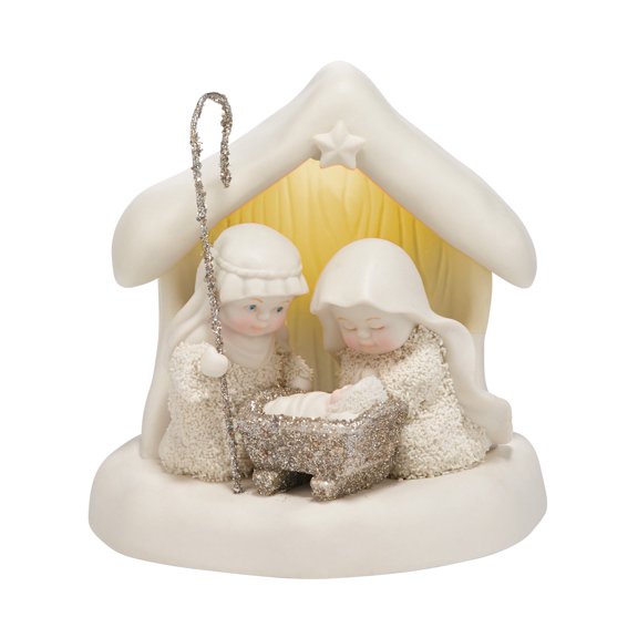 Department 56 Snowbabies Beneath The Christmas Star LED Christmas Figurine 4.7in H