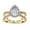 Yellow Gold, variant on Teardrop Halo Solitaire Engagement Ring for Women Center 9x6mm Pear and Round Lab Created Moissanite Split Shank Wedding Anniversary Ring in 14K White Gold Plated 925 Sterling Silver Size-9.5