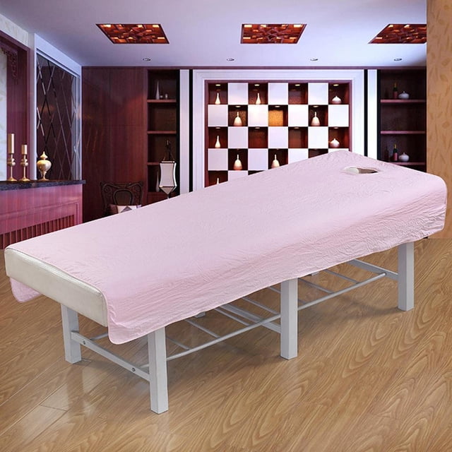 Salon SPA Premium Acupuntura de masaje Cama Colchón Sábana Juego de de almohadillas Rosado Colcomx Juego de sábanas de mesa de masaje