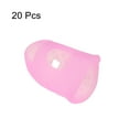 thumbnail image 3 of Uxcell Finger Tips Anti Slip Fingertip Protector, 20 Pack 30mm Silicone Finger Guard, Pink, 3 of 6