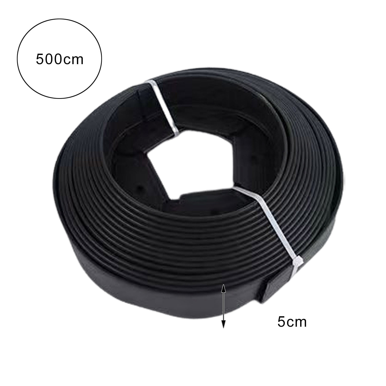 Callipe Landscape Edging Border No Dig All-weather Garden Isolation Edging Border with Spikes Easy-to-Install Cuttable Isolation Edging for Flower Beds Yard