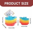 thumbnail image 3 of Bathroom Products,Stacking Boat Toys Bathtub Stacking Boat Toys Water Stacking Boat Toys Quick Drying Organizer Net Stacking Boats Suitable For Educational Stacking Toys, 3 of 8