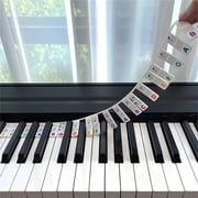 Moonsky Removable Piano Keyboard Note Labels 88-Key Full Size, Made Of Silicone, Piano Notes Guide For Beginner,No Need Stickers, Reusable