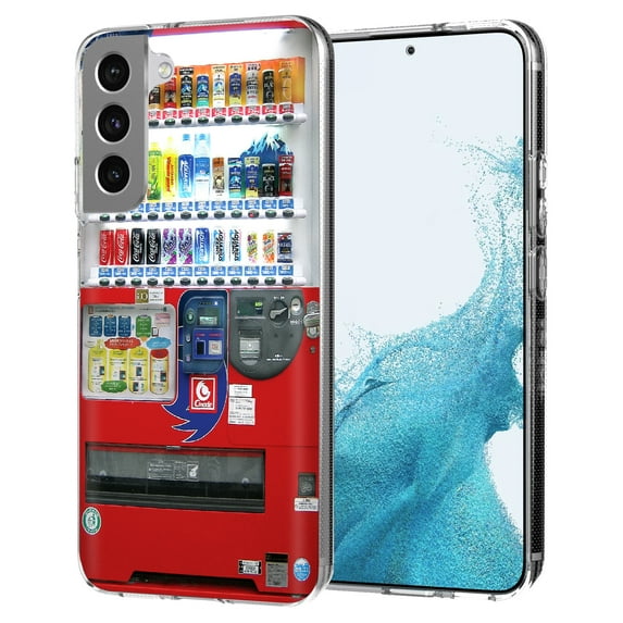 TalkingCase Thin Slim Case Compatible for Samsung Galaxy S22 5G, Vending Machine Print, Lightweight, Flexible, Soft, USA