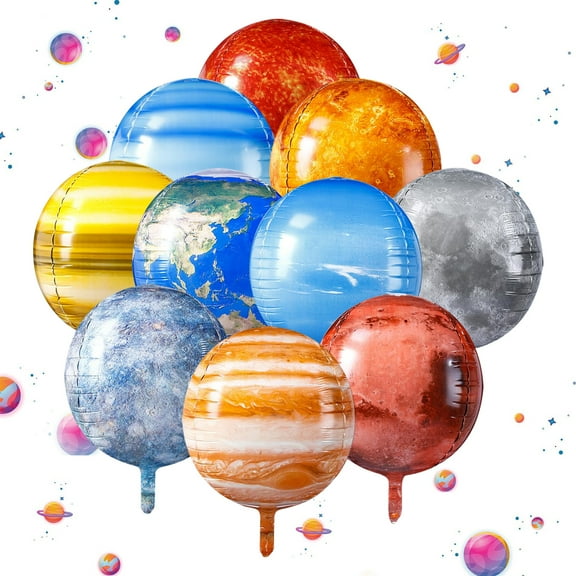 Inflatable Solar System Planets for Kids - Science Toys - Boys Room Decor Ceiling - Space Gifts - Outer Space Themed Party Decorations - Astronomy Gifts for Kids Ages 5-7, 6-8, 8-12 Years Classroom
