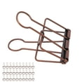 thumbnail image 3 of 30Pcs Wire Binder Clips 2 Inch, Hollow Out Design, Strong Clamping, Multi Purpose Small Binder Clips For Notes Tickets Papers,  30 Pieces, For Documents Papers Clothes and More, 3 of 8