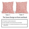 thumbnail image 6 of Coral and White Pillow Covers 20x20 Inch Set of 2 Modern Leopard Print Outdoor Decorative Throw Pillow Covers Animal Spots Rustic Farmhouse Pillowcases Cotton Linen Cushion Covers for Couch Home Decor, 6 of 6