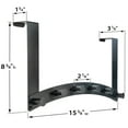 thumbnail image 7 of LYNK PROFESSIONAL® HOME™ Over Door Hooks Rack - 6 Hook Over Door Hanger - Over Door Towel Rack - Hanging Towels or Clothes - For Bathroom, Bedroom or Laundry Room – Lifetime Ltd. Warranty - Black, 7 of 7