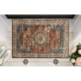 thumbnail image 3 of Linon Home Décor Washable Foster Area Rug or Runner Collection, Russet and Ivory, 2' x 3', 3 of 8