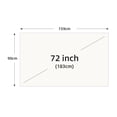 thumbnail image 2 of Projector Screen White Grid Anti-Light Angle Reflective Projection Screen, 2 of 5