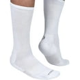 thumbnail image 3 of OTECKA Unisex Basic Crew Socks with Moisture-Wicking - Cushion Comfort Crew Socks, White - 3 Packs, Small-Medium, 3 of 5