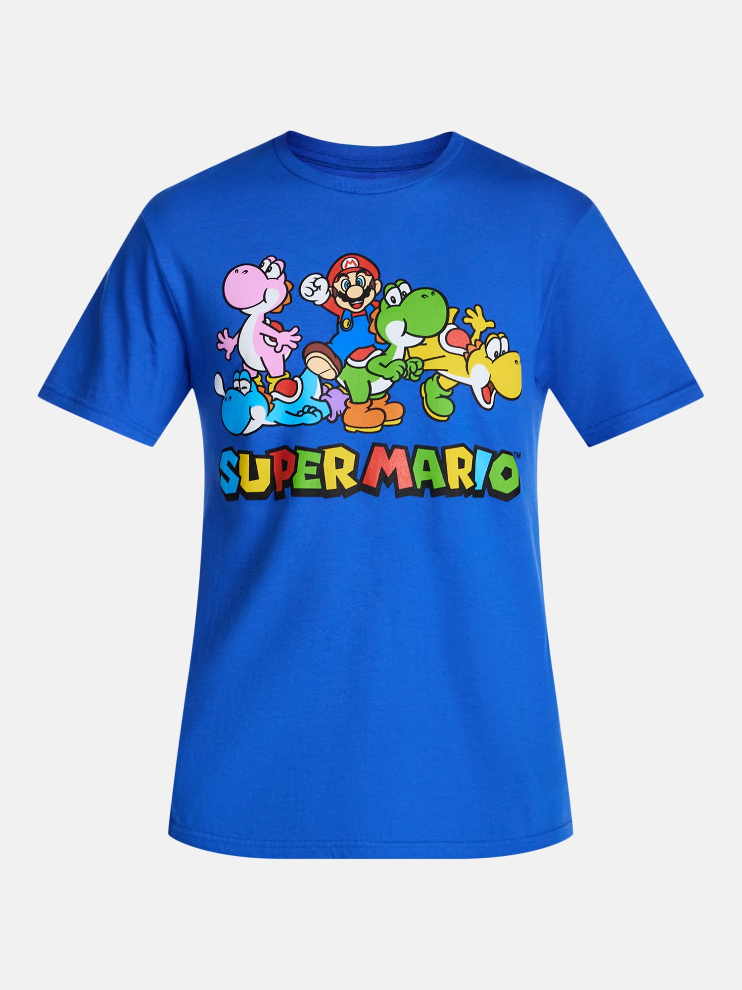 Super Mario and Yoshi Men's and Big Men's Graphic Tee with Short Sleeves, Sizes S-3XL