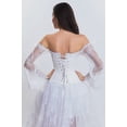 thumbnail image 2 of Corset à Lacets en Surbrillance pour Femmes avec Manches à Épaule, 2 of 8