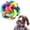 Style A, variant on Colorful Bell Toy, 2.4 Inch Small Woven Interactive Rattle Ball, 1 Pack Pet Teething Chew Plaything, Suitable for Puppy Small Dog Cat Teeth Cleaning Training Game Interactive Play Entertainment