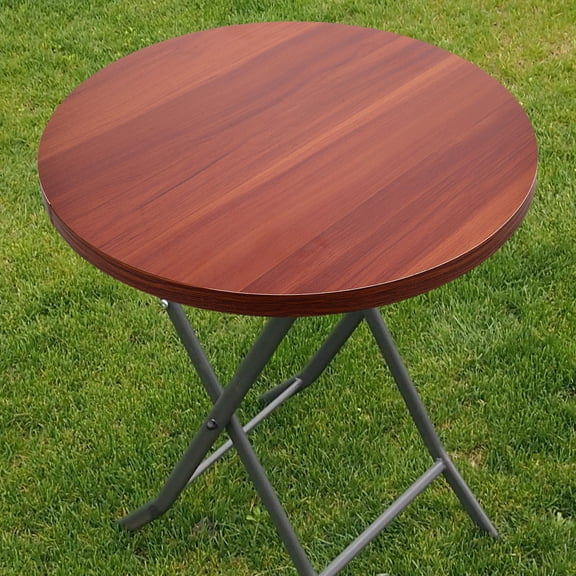Luxshiny Round Woodtabletop Brown Solid Wood for Dining Room Home Office Craft Use