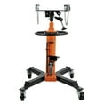 thumbnail image 7 of 1100 LBS Transmission Jack - 1/2 Ton Hydraulic Telescopic Jack with Foot Pedal, 360° Swivel, Adjustable Saddle, Garage Shop Lift Hoist - Orange, 7 of 7