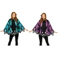 thumbnail image 2 of Purple Butterfly Poncho Women's Costume Accessory, 2 of 2