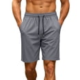 thumbnail image 2 of asjyhkr Athletic Shorts for Men Stretchy Workout Drawstring Running Lightweight Stretchy Relaxed Basketball Shorts(Small,Dark Gray), 2 of 8