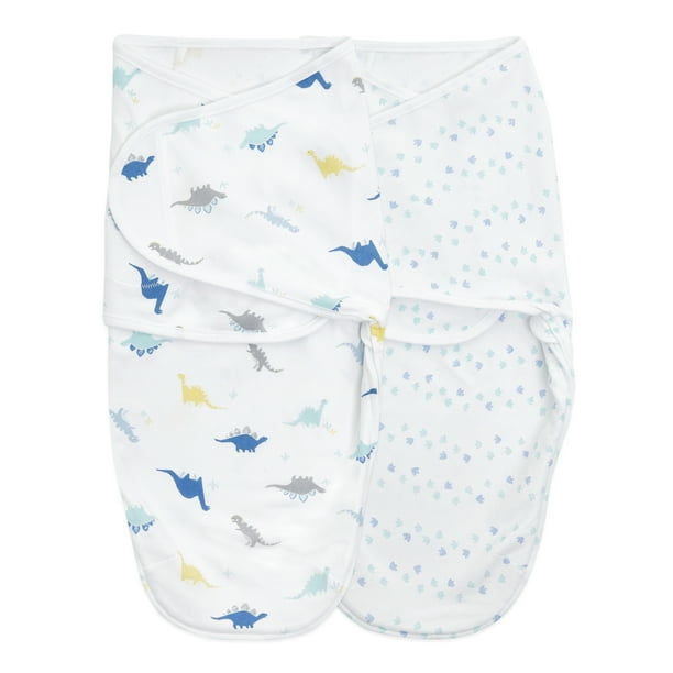 aden + anais™ essentials easy swaddle™ wrap 2pk, 03m, Dinorama