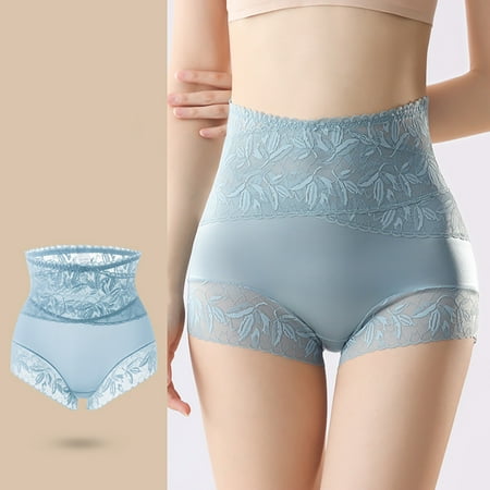 Njoeus Women s Underwear High Waisted Butt Lifter Seamless Tummy Underwear Control Panties for Women Soft Comfy Breathable Briefs Mesh Floral Lace Underwear Boyshorts Ladies Panties