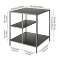 thumbnail image 5 of Henn&Hart 20" Gunmetal Gray Metal Side Table, 5 of 8
