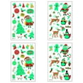 thumbnail image 1 of Tatuajes temporales luminosos navideños que brillan en la oscuridad Tatuajes de Papá Noel, 1 of 6